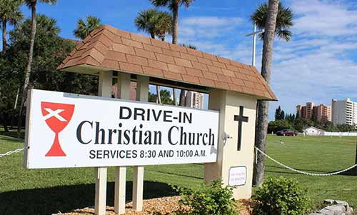 Daytona Beach Drive In Christian Church At Rocking Gods House