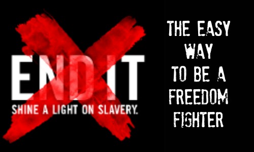 Easy Way to Be a Freedom Fighter - End It Movement article at Rocking God's House