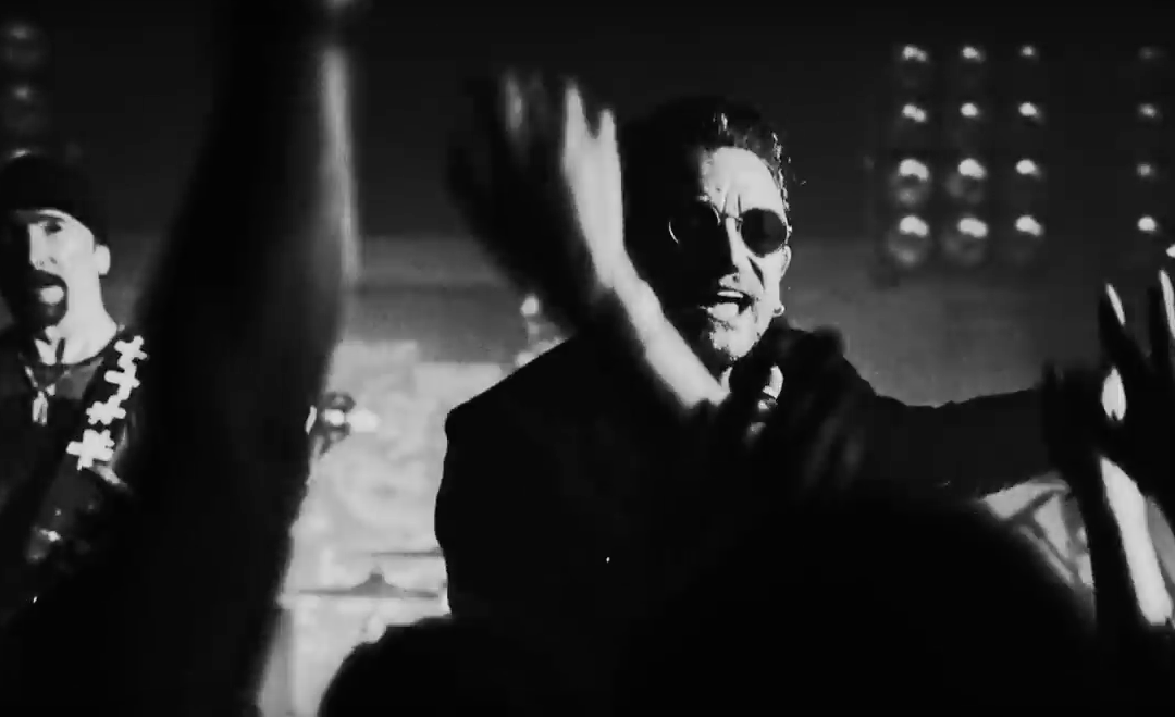 Screen Shot from YouTube U2 video of The Blackout