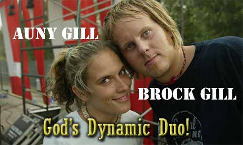 Auny Gill & Brock Gill At Rocking Gods House